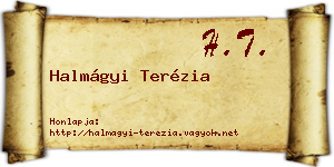 Halmágyi Terézia névjegykártya