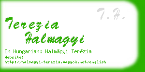 terezia halmagyi business card